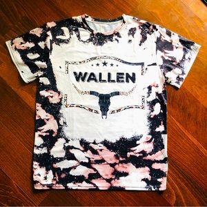Wallen Women’s Casual T-Shirt, Cattle Skull Leopard Print, Size XL, NWOT